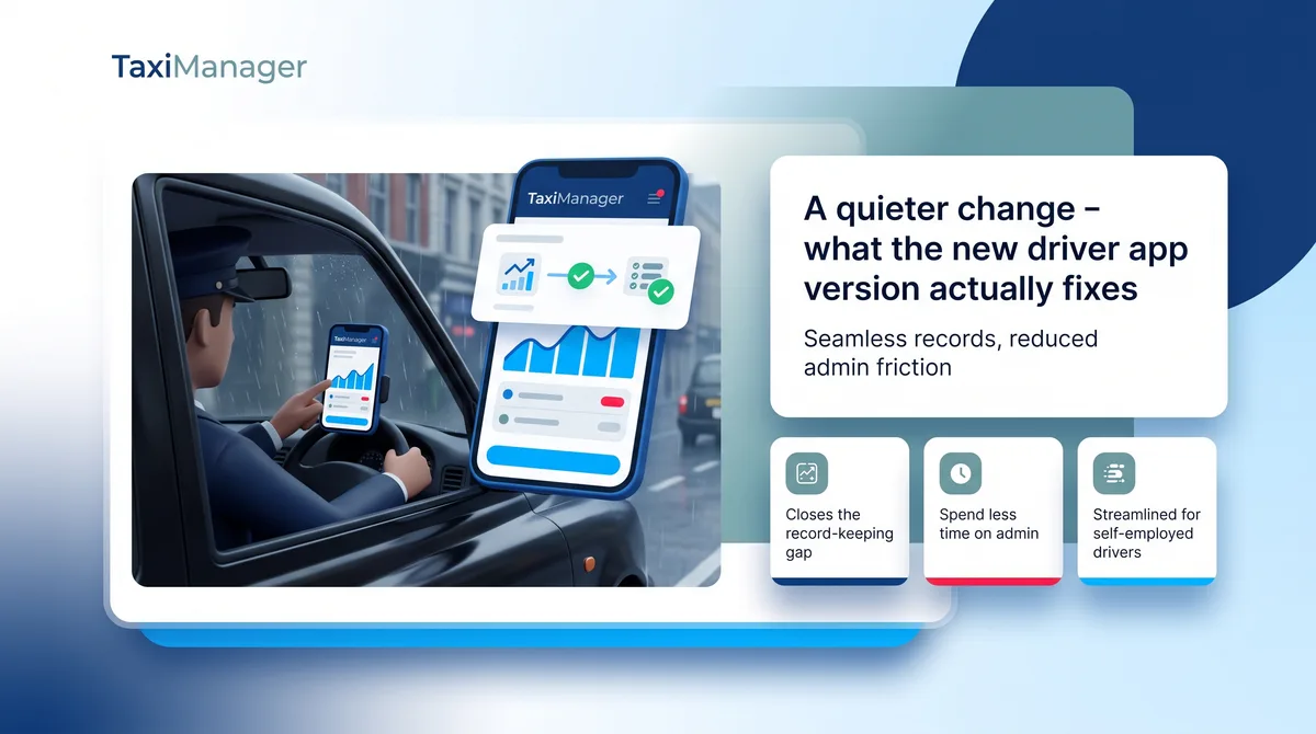 A quieter change - what the new driver app version actually fixes
