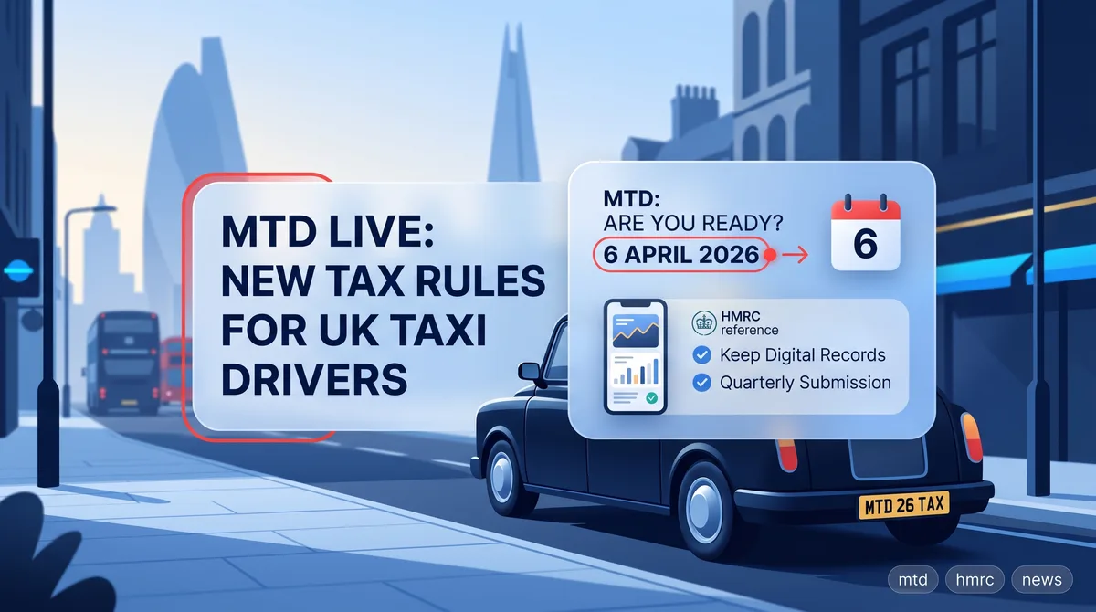 MTD live from 6 April 2026: what taxi drivers need to do now