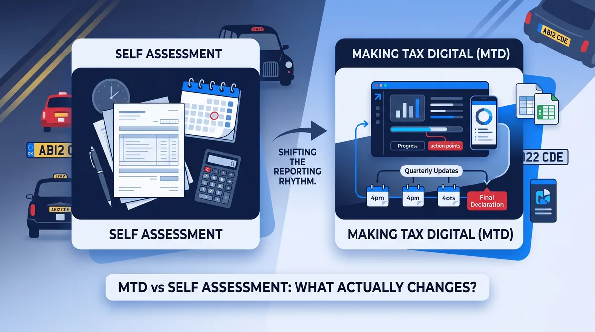 MTD vs Self Assessment - what actually changes for drivers?